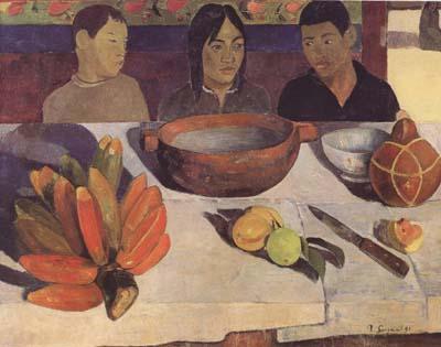 Paul Gauguin The Meal(The Bananas) (mk06) France oil painting art